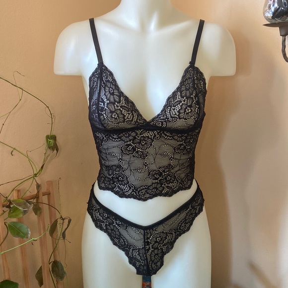 2 pc black lingerie - Picture 1 of 4